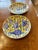 1970s 1970s Pair of Yellow & Blue Chinese Porcelain Plates, Set of Two For Sale - Image 5 of 9