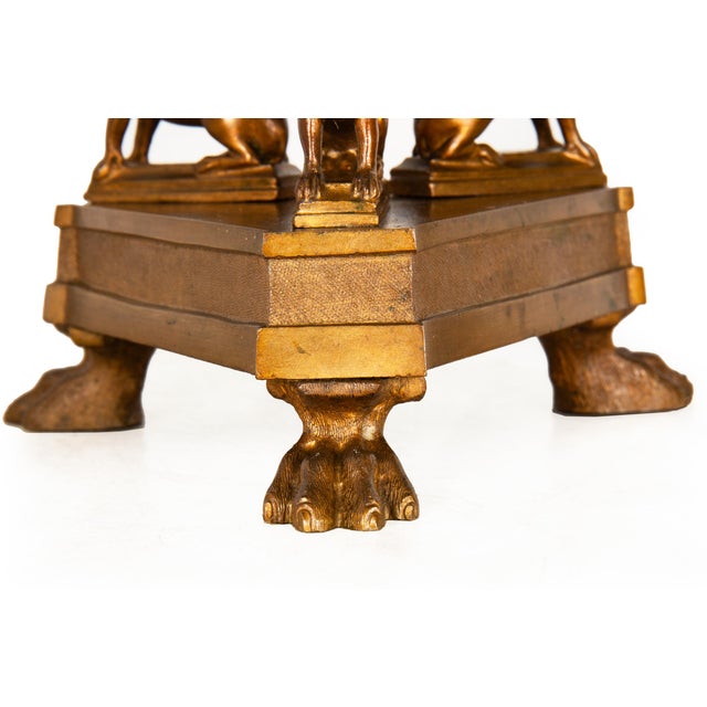 19th Century Pair of Italian Grand Tour Antique Bronze Candlesticks For Sale - Image 15 of 18