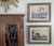 A pair of Italian Prints Framed Each Separate Framed Art measures 15" x 17.75"