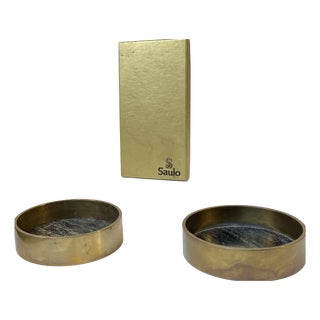 Mid-Century Natural Stone Wine and Drink Coasters from Saulo, Norway, 1960s, Set of 4 For Sale