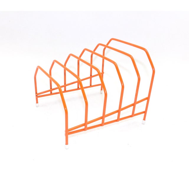 1970s Orange Wire Metal Mail File Holder Letter Sorter Chairish