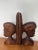 1980s Vintage African Hand Carved Wood Couple Bust Bookends Tribal Folk Art 12" For Sale - Image 5 of 15