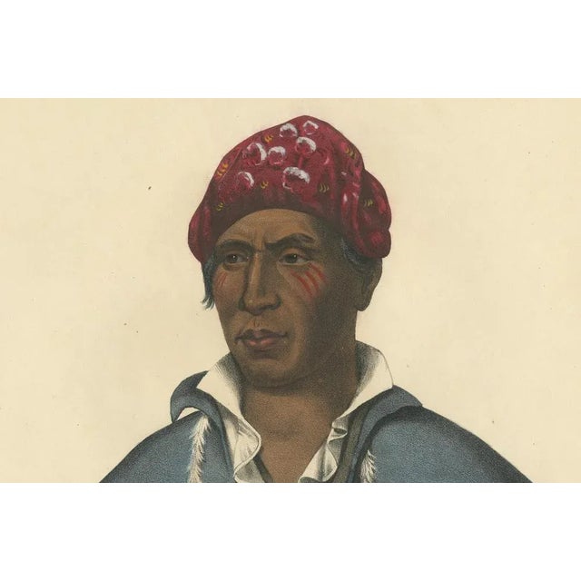 Qua-Ta-Wa-Pea, 1838, Litograph on Paper For Sale - Image 6 of 7