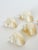 Absolutely glowing and lovely set of six iridescent pearl turbo shell napkin rings. These are vintage, and have never been...