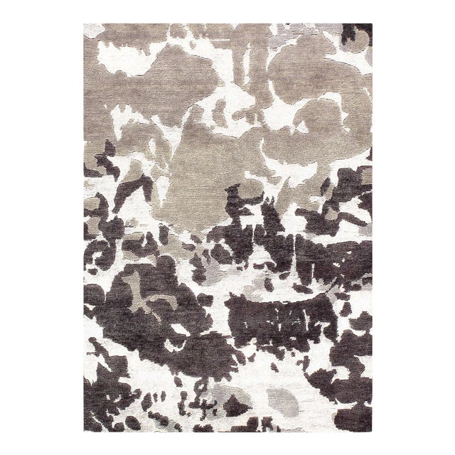 Fine Hand Knotted Modern Rug For Sale
