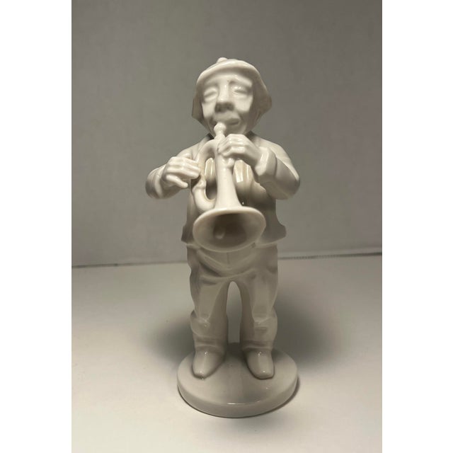 Set of 3 Vintage Dresden Porcelain Orchestra Musicians Figurines – 5.5” H For Sale - Image 4 of 8