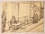 Gabriele Galantara, Lunch Alone, Early 20th Century, Ink and Pencil on Paper For Sale