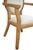 Contemporary Matthew Izzo Home Blythe Rattan Wrapped Cameo Back Armed Dining Chair For Sale - Image 3 of 10