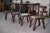 Brutalist T Chairs in Elm from Aranjou, 1960s, Set of 4 For Sale - Image 6 of 10