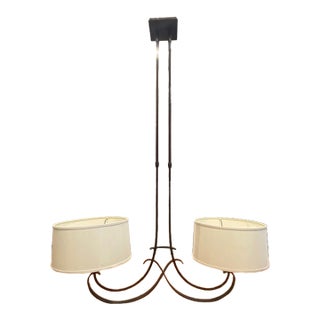 Beautiful Hand-Forged Hubbardton Pendant Fixture For Sale