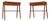 Mid-Century Danish Teak Nightstands, 1960s, Set of 2 For Sale