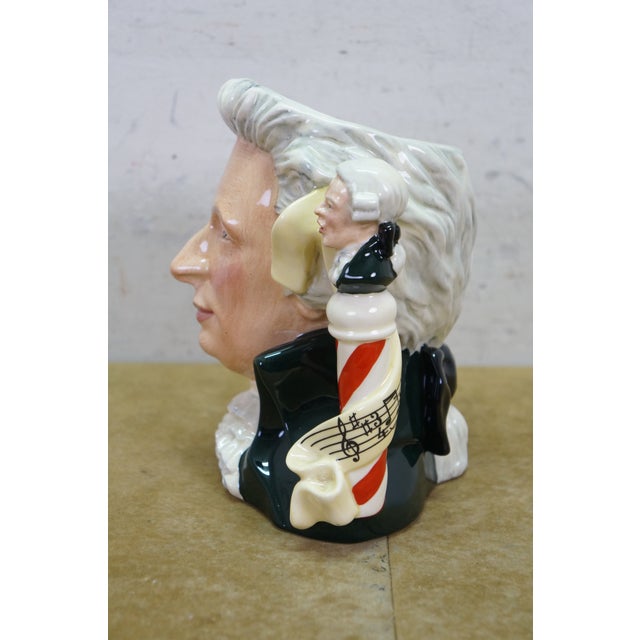 Royal Doulton English Traditional Wolfgang Amadeus Mozart Great Composer Toby Character Jug For Sale - Image 12 of 12
