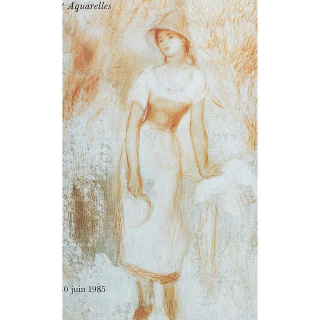 Pierre-Auguste Renoir (1841-1919) (after) The Gleaner Original color poster after a painting by the artist Signed in the...