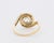 Circa 1900 Belle Époque Ring - Tourbillon Design With Old-Cut Diamonds 18k Gold For Sale - Image 4 of 4