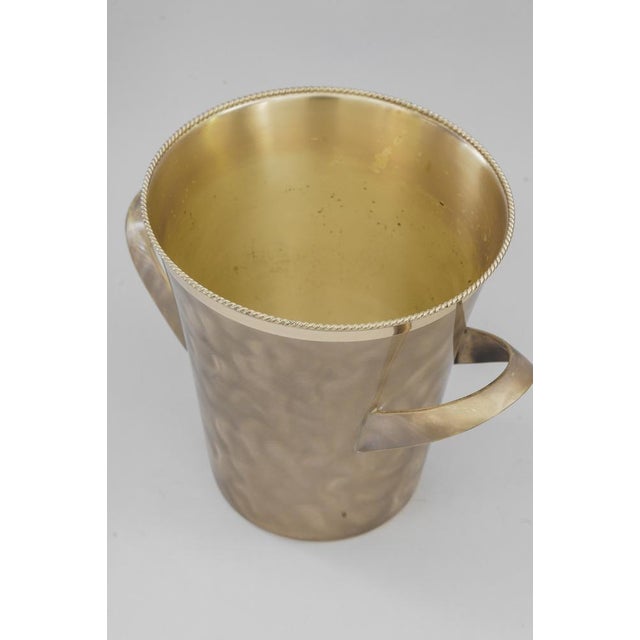 Art Deco Silvered Champagne Cooler by Kurt Mayer, 1960s For Sale - Image 6 of 9
