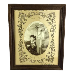 Vintage Wood and Glass Framed Alaska Nostalgia Photo Print 1978