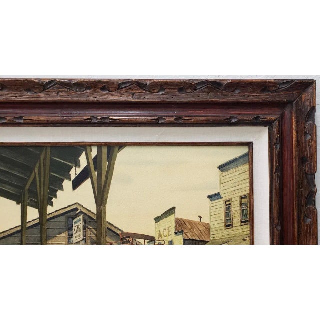 1970s Alfred Owles (1894-1978) "The Long Wait" Original Watercolor C.1970s For Sale - Image 5 of 11