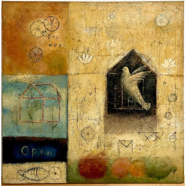 Marti Somers, California Contemporary Art Marti Somers Figurative Abstract Surrealism Painting For Sale