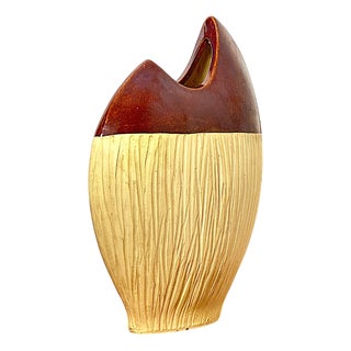 Vintage Sculptural Ceramic Vase, Italy, 1970s For Sale
