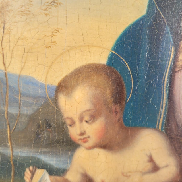 Follower of Rafael Sanzio, Madonna Connestabile, Italy, 1800s, Oil on Board, Framed For Sale - Image 15 of 18