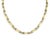 Gold Fancy Bar Link 14k Two Tone Gold Convertible Necklace Bracelet Set For Sale - Image 8 of 10