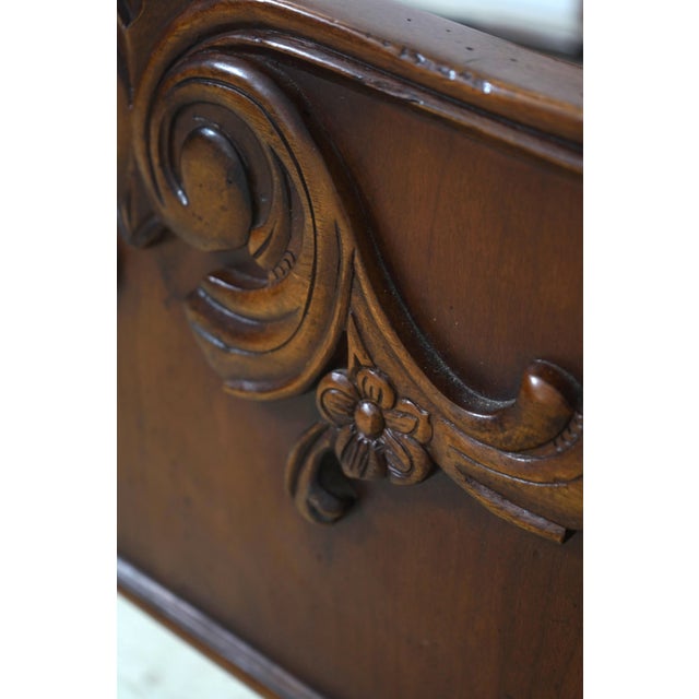 Century King Size French Style Cherry Bed For Sale - Image 10 of 18