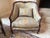 Elegant pair of vintage Henredon bergere chairs in very good used condition. Carved cabriole legs with shell crest. Soft...