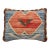 Arteverk Handwoven Afghan Kilim Lumbar Pillow — Blue & Red Diamond Medallion For Sale