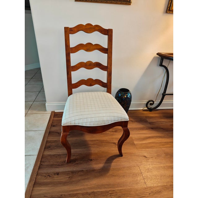 Brown Century Furniture Town & Country Pedestal Dining Set (Table, 4 Chairs) For Sale - Image 8 of 8