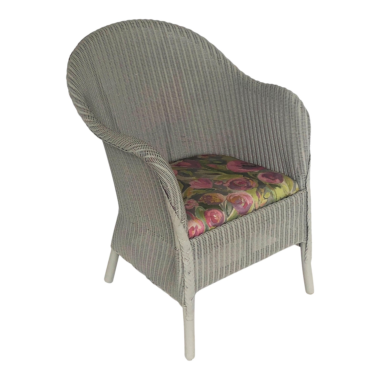 English Wicker Garden or Lounge Chair by Lloyd Loom Chairish