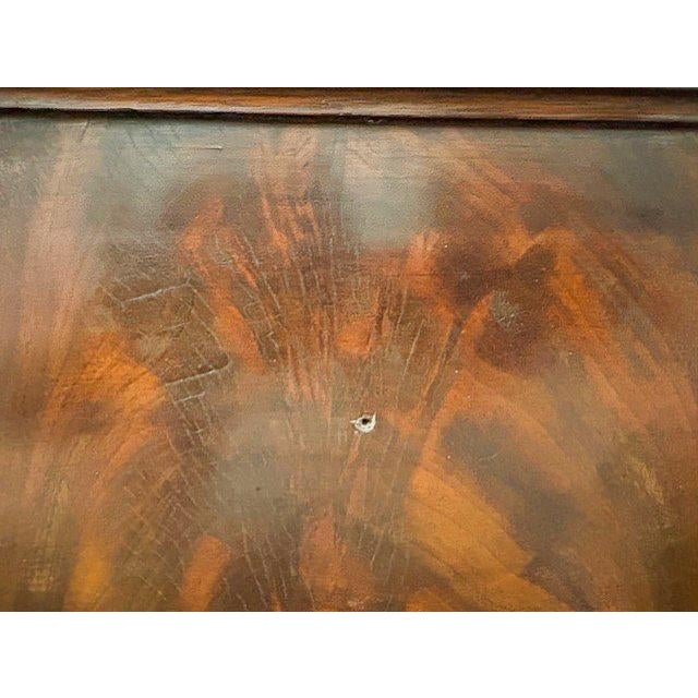 Antique French Empire Carved Mahogany Trumeau Mirror For Sale - Image 4 of 8