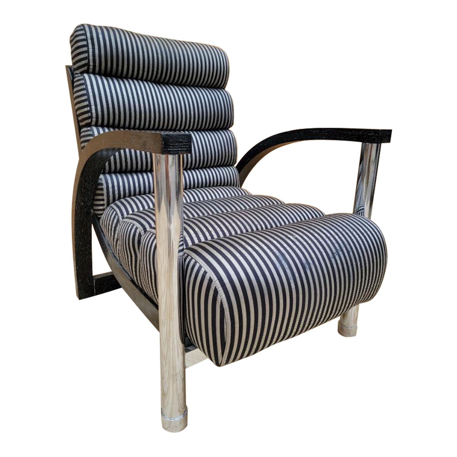 1980s Jay Spectre Postmodern "Eclipse" Lounge Chair Chairish