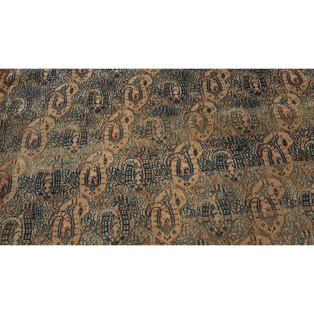 Authentic Persian Meshad Handmade Wool Rug For Sale - Image 9 of 10