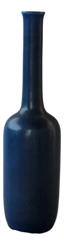 Studio Bottle Vase by Stig Lindberg for Gustavsberg, Sweden, 1957