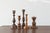 Scandinavian Wooden Candleholders, Set of 5 For Sale - Image 4 of 4
