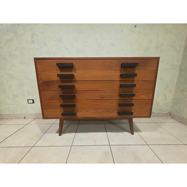 Wooden Chest of Drawers, 1950s For Sale - Image 15 of 15