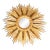 Mid-Century French Giltwood Two Tier Sunburst Mirror For Sale