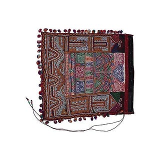 Vintage Indian Embroidered Katchi Textile For Sale