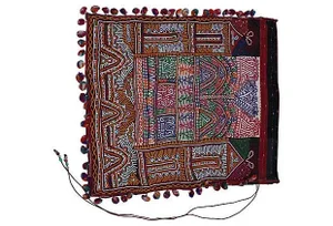Vintage Indian Embroidered Katchi Textile