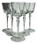 Murano Crystal Glasses by Carlo Moretti, Set of 12 For Sale