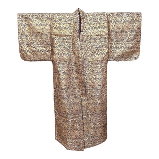 Japanese Brocade Noh Costume Kimono Robe Meiji Period For Sale