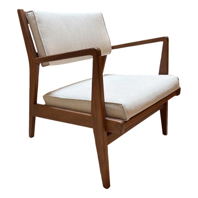 Jens Risom "Jens" Walnut Lounge Chair for Design Within Reach For Sale