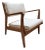 Jens Risom "Jens" Walnut Lounge Chair for Design Within Reach For Sale