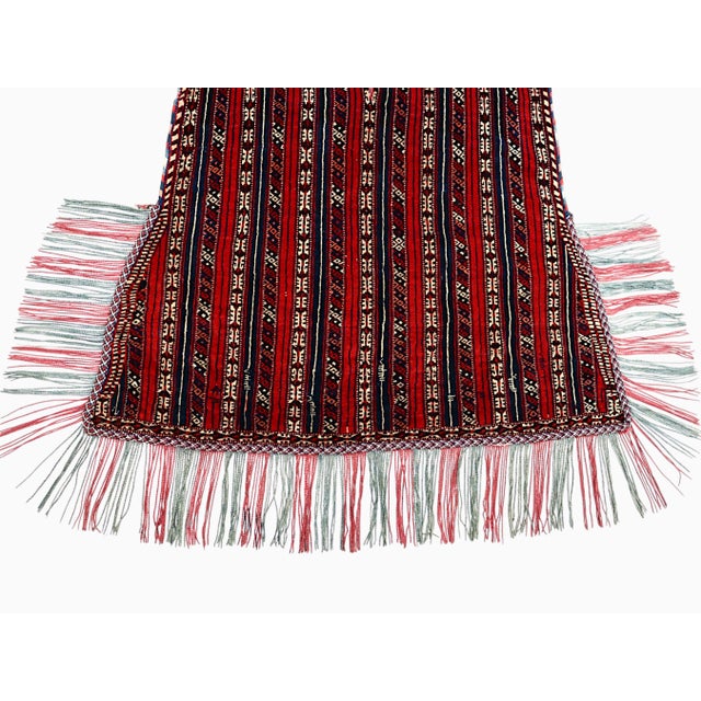 Vintage Turkmen Handwoven Horse Cover Blanket, 1920s For Sale - Image 16 of 18