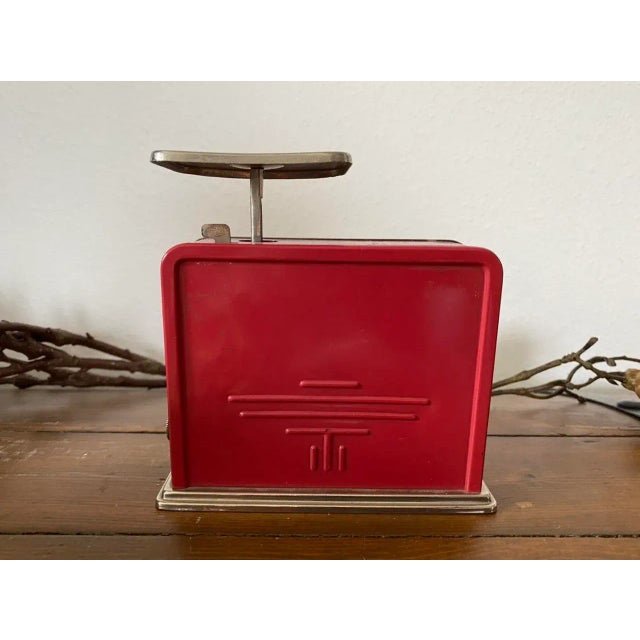 Red Vintage Art Deco Letter Scale from Jakob Maul For Sale - Image 8 of 16