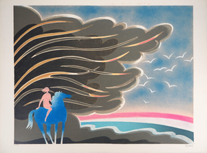 Albert Zavaro, Amazone, Lithograph