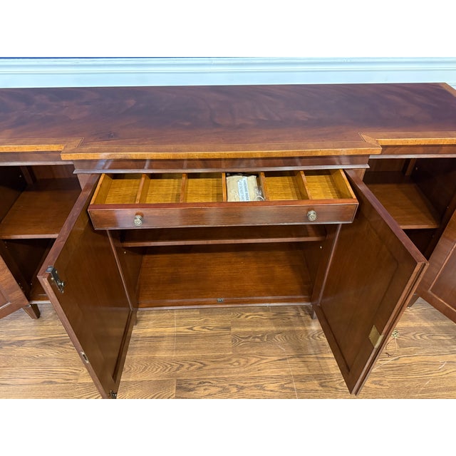 Hepplewhite Four Door Buffet by Leighton Hall - Showroom Sample For Sale - Image 12 of 13