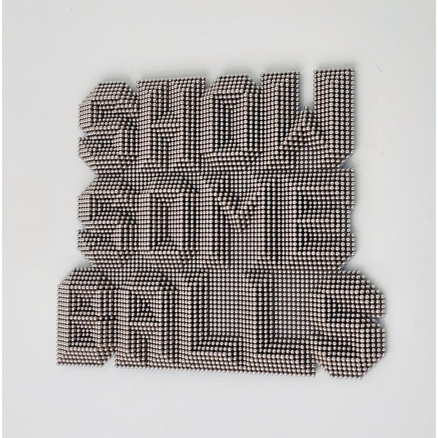 “Showsomeballs” Wall Mounted Heavy Metal Sculpture. For Sale - Image 16 of 18