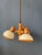 Plastic Mid-Century Wooden Pendant Lamp with Three Acrylic Glass Shades from Steinhauer For Sale - Image 7 of 11