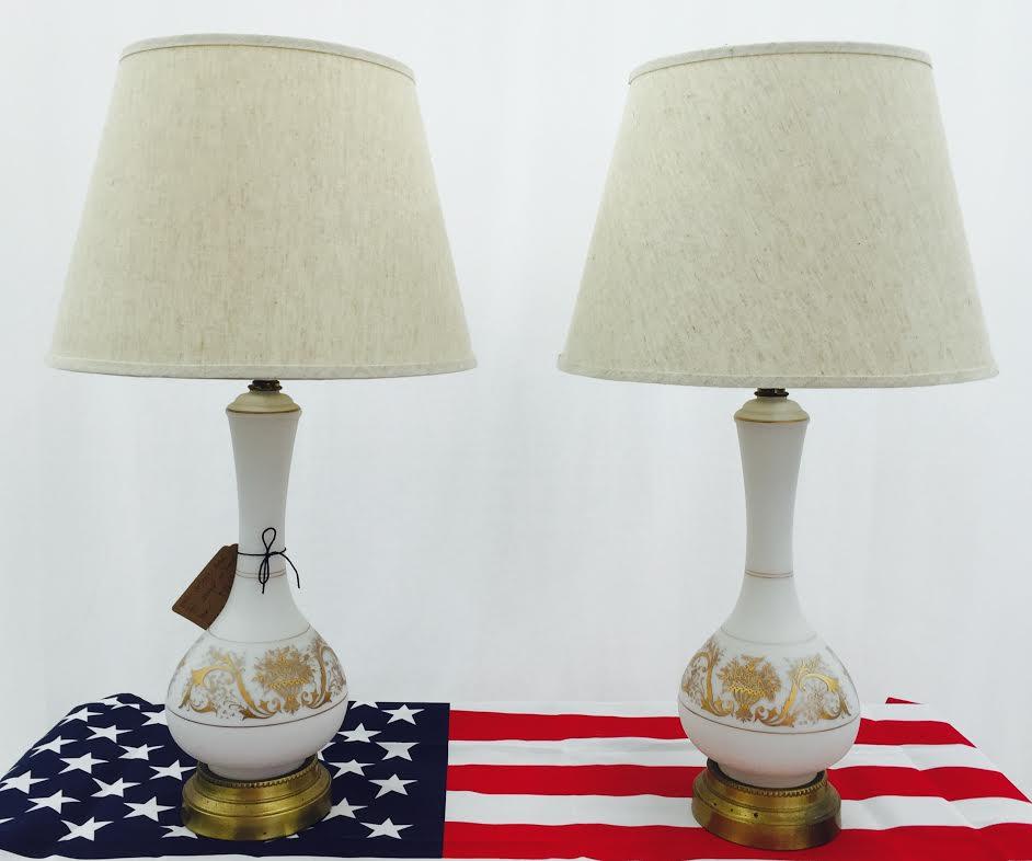 vintage white lamp